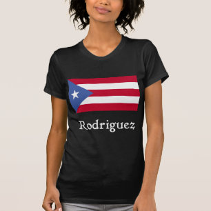Rodriguez Puerto Rican Flag T-Shirt