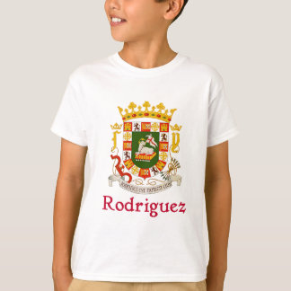 Rodriguez Puerto Rico Shield T-Shirt