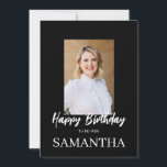 ROE Black & White Simple Birthday Wife Greeting Card<br><div class="desc">Made for you!</div>