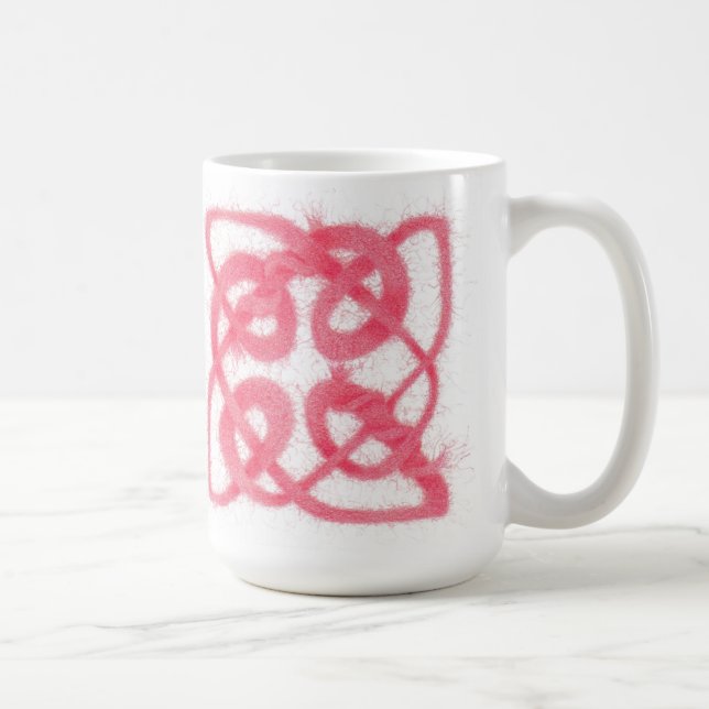 ROE CELTIC KNOT Tall White Mug (Right)