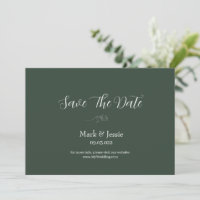 ROE Dusky Green & White Simple Wedding