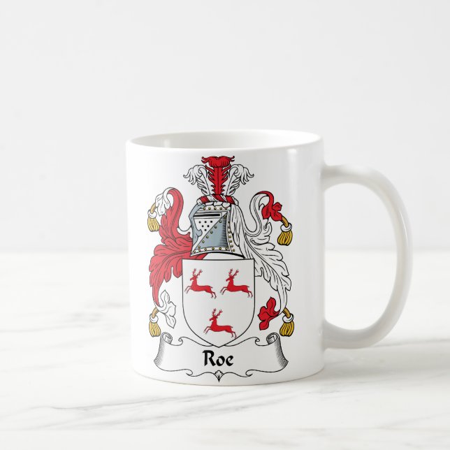 Roe Family Crest Coffee Mug (Right)