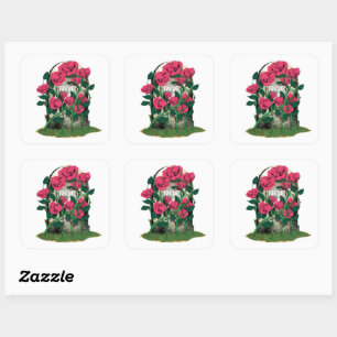 Roe Gravestone white background stickers