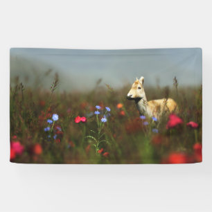 Roe in a Meadow Banner
