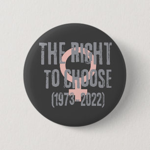 Roe V Wade Death Date Typography 6 Cm Round Badge