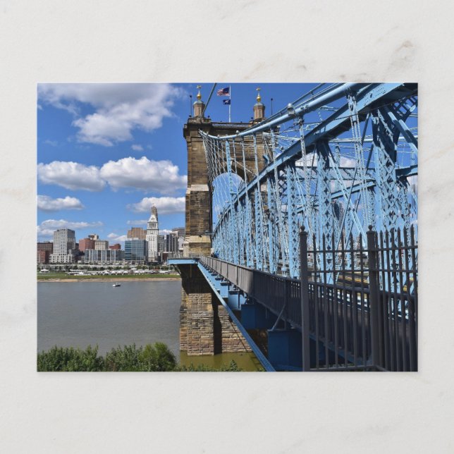 ROEBLING BRIDGE CINCINNATI Postcard (Front)