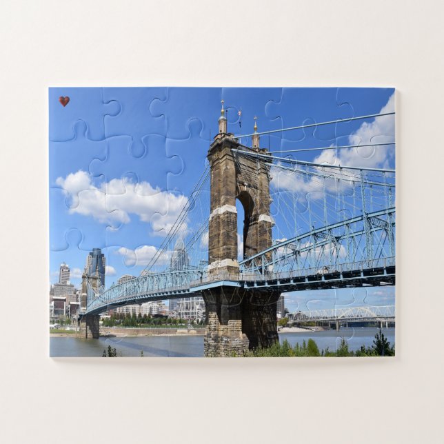 Roebling Bridge Ohio Jigsaw Puzzle (Horizontal)