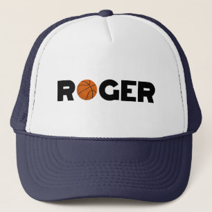 Roger Basketball Trucker Hat