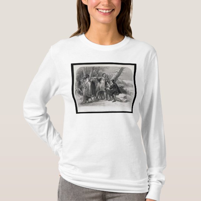 Roger Williams sheltered by the Narragansetts T-Shirt (Front)