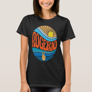 Rogerio  Vintage Sunset Rogerio Groovy Tie Dye T-Shirt