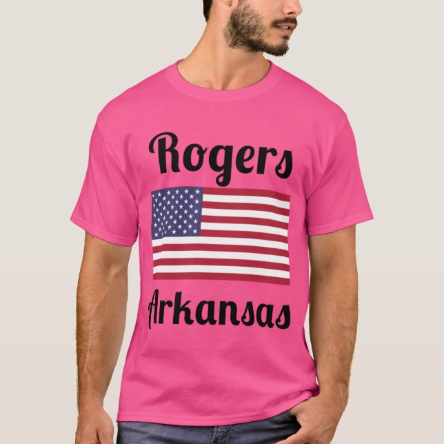Rogers Arkansas Stylish Prints T-Shirt (Front)