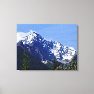 Roger's Pass Summit Stretched Canvas Print