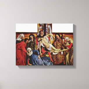 Rogier van der Weyden - Descent from the Cross Canvas Print