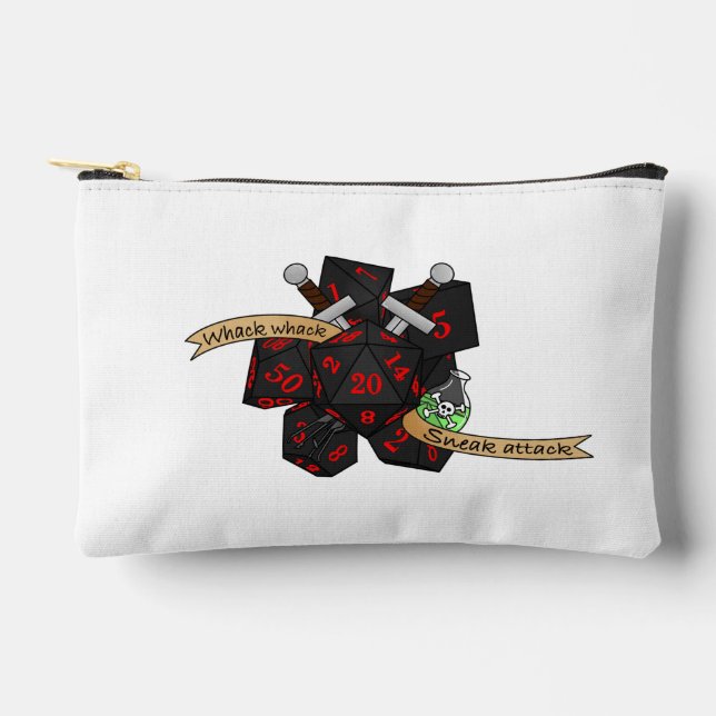 Rogue Dice Design Accessory Pouch (Front)