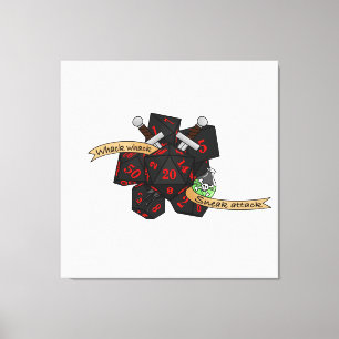 Rogue Dice Design Canvas Print