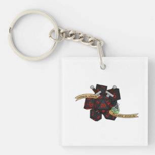 Rogue Dice Design Key Ring