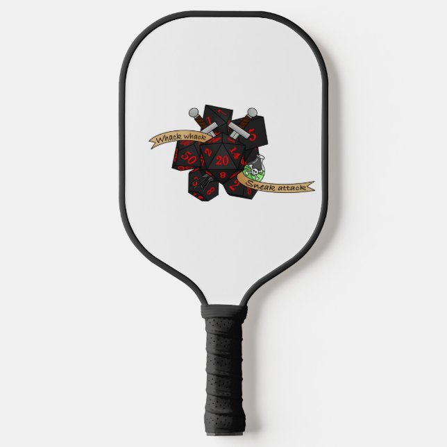 Rogue Dice Design Pickleball Paddle (Front)