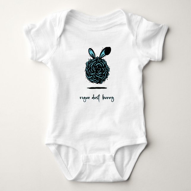 Rogue Dust Bunny Baby Bodysuit (Front)