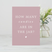 ROGUE Dusty Blush Pink How Many Candies Sign