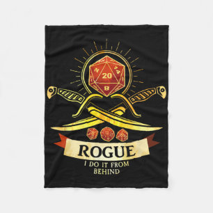 Rogue Fantasy Gamer Rpg Cl Fleece Blanket