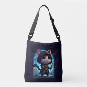 Rogue Feline Fantasy Adventure Crossbody Bag