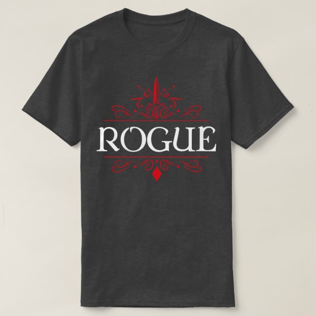 Rogue Game Night Uniform Tabletop RPG Character Cl T-Shirt (Design Front)