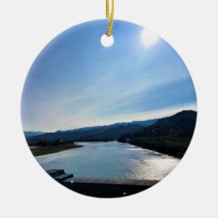 Rogue River, OR Ceramic Tree Decoration