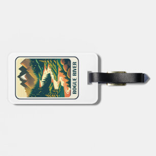 Rogue River Oregon Colours Luggage Tag
