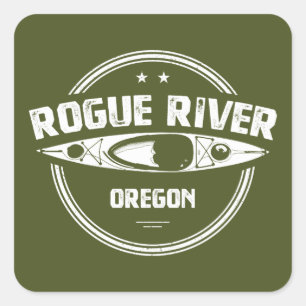Rogue River, Oregon Square Sticker