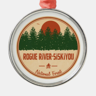 Rogue River–Siskiyou National Forest Metal Tree Decoration