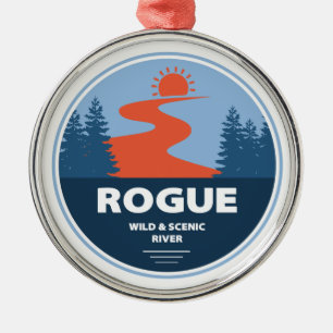 Rogue Wild And Scenic River Metal Tree Decoration