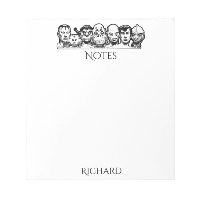 Rogue's Gallery Personalised Notepad (Front)
