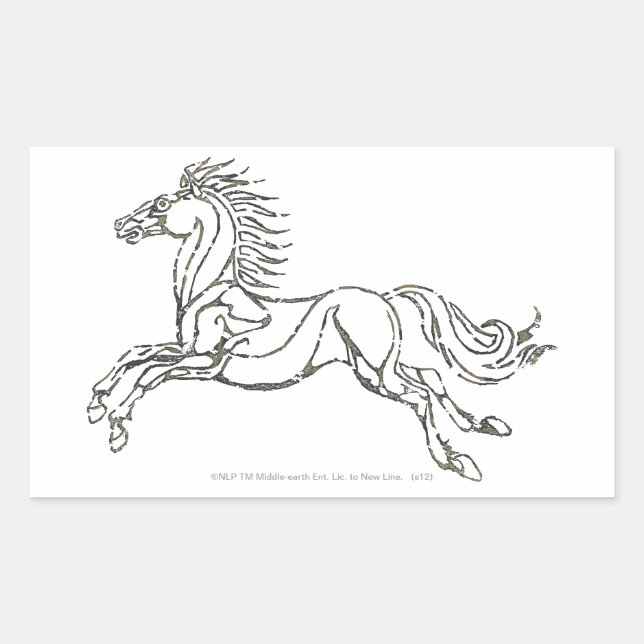 Rohan Symbol Rectangular Sticker (Front)