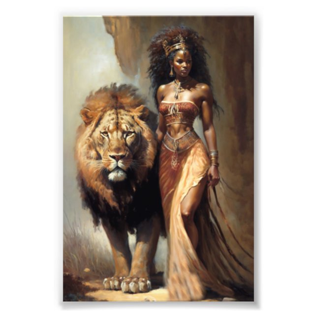 Roho ya Mnyama, African Goddess of Animals, Africa Photo Print (Front)