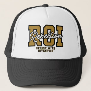 ROI Rebellion Investor’s Crown Financial Disruptor Trucker Hat