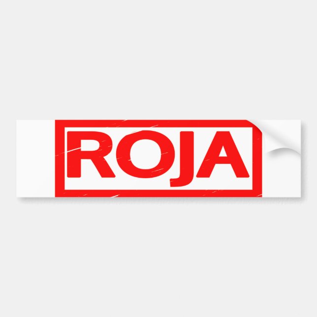 Roja Stamp Bumper Sticker (Front)