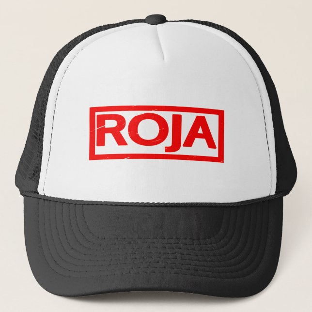 Roja Stamp Trucker Hat (Front)