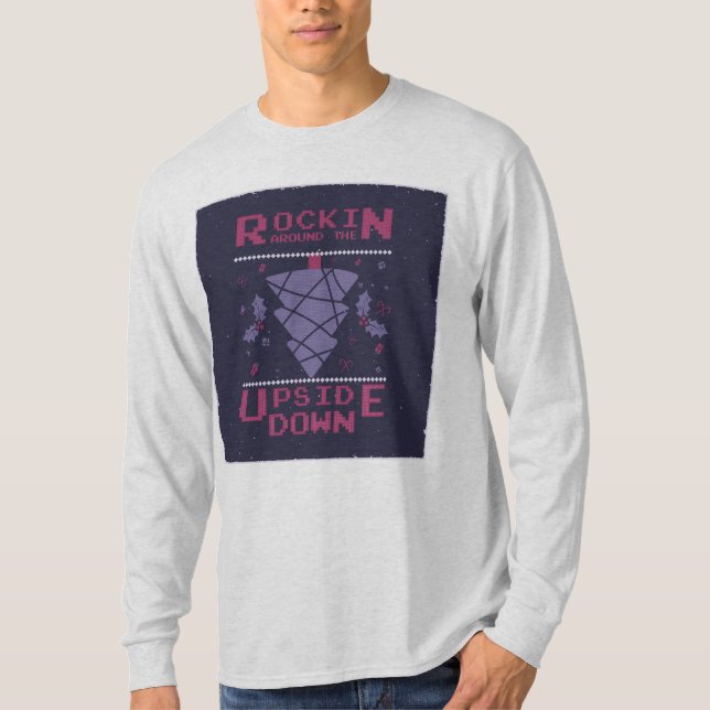 Rokin around the upside down  Long Sleeve men T-Shirt (Front)