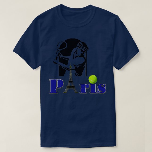 Roland Garros Paris Tennis  T-Shirt (Design Front)