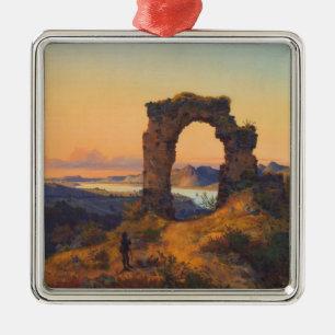 Roland's Arch (by Andreas Achenbach) Metal Tree Decoration