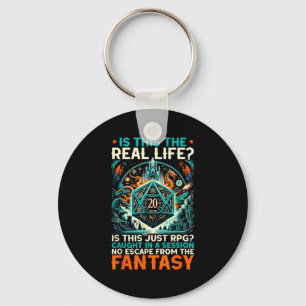 Role Playing Game Rpg Master D20 Tabletop Funny Rp Key Ring