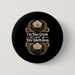 Role Playing Gamer Rpg Master D20 Tabletop Funny R 6 Cm Round Badge