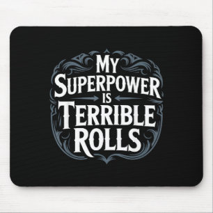 Role Playing Gamer Rpg Master D20 Tabletop Funny R Mouse Pad