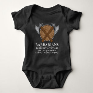 Roleplay Barbarian Viking Axe Viking Time Gift Baby Bodysuit