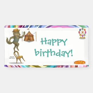 Rolf wolf balancing act birthday banner