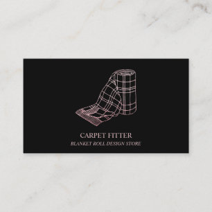 Roll Blanket Carpet Fitting House Accessories Business Card