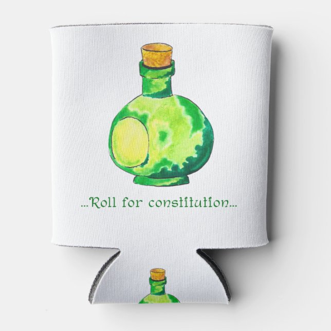 Roll For Constitution! Can Cooler (Front)