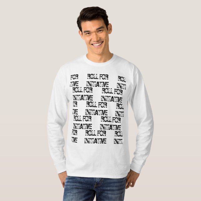 Roll for Initiative Dungeons Dragons T-Shirt (Front Full)