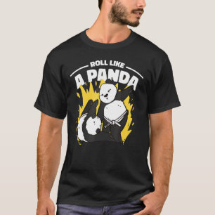 Roll Like A Panda Bjj Grappling Jiu Jitsu Panda T-Shirt