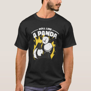 Roll Like A Panda Bjj Grappling Jiu Jitsu Panda T-Shirt